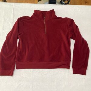 Turtle neck halfway zipper jacket size M in good condition